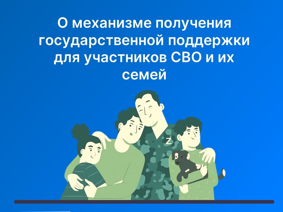 о механизме получения государственной поддержки для участников СВО и их семей.